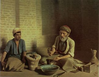 巴格达迪金匠 The Baqdadi goldsmith (1901; Iran,Islamic Republic of                     )，卡玛勒·奥尔·莫克