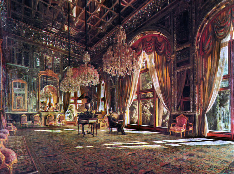 镜厅 Mirror Hall (1885 - 1890; Iran,Islamic Republic of  )，卡玛勒·奥尔·莫克