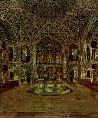 萨尔塔纳特阿巴德宫池塘屋 The Pond House Of Saltanat Abad Palace (1882; Iran,Islamic Republic of                     )，卡玛勒·奥尔·莫克
