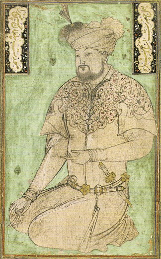 苏丹侯赛因·米尔扎·贝卡拉（Husayn Mirza Bayqara）约50岁的肖像。 Portrait of Sultan Husayn Mirza Bayqara at the Age of About 50 Years. (1490)，白扎德