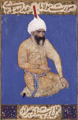 诗人哈蒂菲的肖像 Portrait of the Poet Hatifi (1511)，白扎德