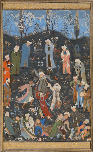 苏菲托钵僧之舞 Dance of Sufi Dervishes (1490)，白扎德