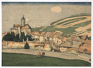 春天的法国田园 French Pastoral In Spring，山本鼎