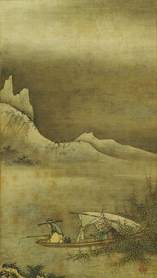 加野正信的风景（九州国立博物馆） Landscape by Kano Masanobu (Kyushu National Museum)，狩野正信