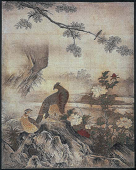 四季花鸟 Flowers and Birds of the Four Seasons (1513)，狩野元信