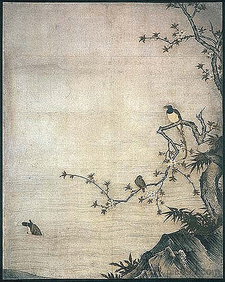 四季花鸟 Flowers and Birds of the Four Seasons (1513)，狩野元信