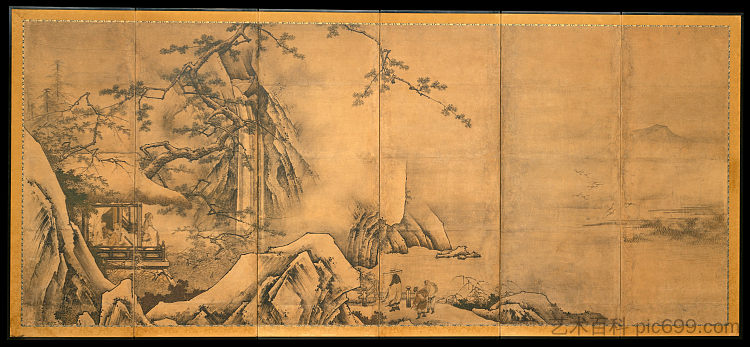 四大成就 Four Accomplishments，狩野元信