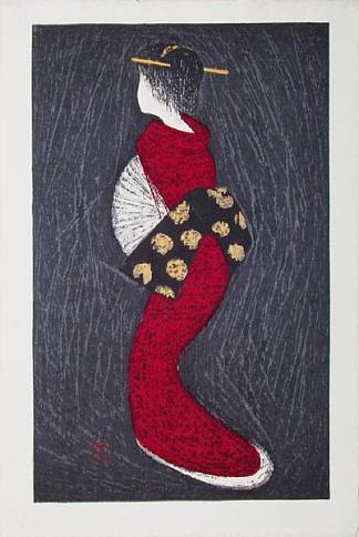 跳舞的人物（江岛） Dancing Figure (Eshima) (1950)，卡鲁卡瓦诺