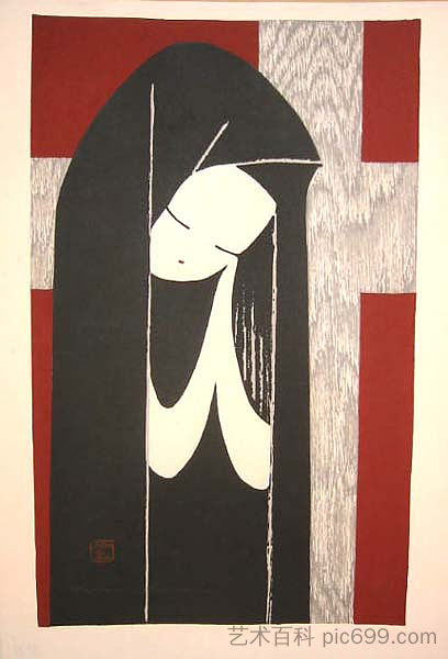 女孩祈祷 Girl Praying (1950)，卡鲁卡瓦诺