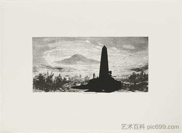 日出时的迷失山,摘自哈珀的《内战图画史》(注释) Lost Mountain at Sunrise from Harper’s Pictorial History of the Civil War (Annotated) (2005),卡拉·沃克