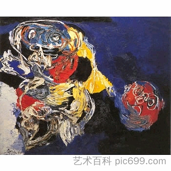 有头的女人 Woman with Head (1964)，卡雷尔·阿佩尔