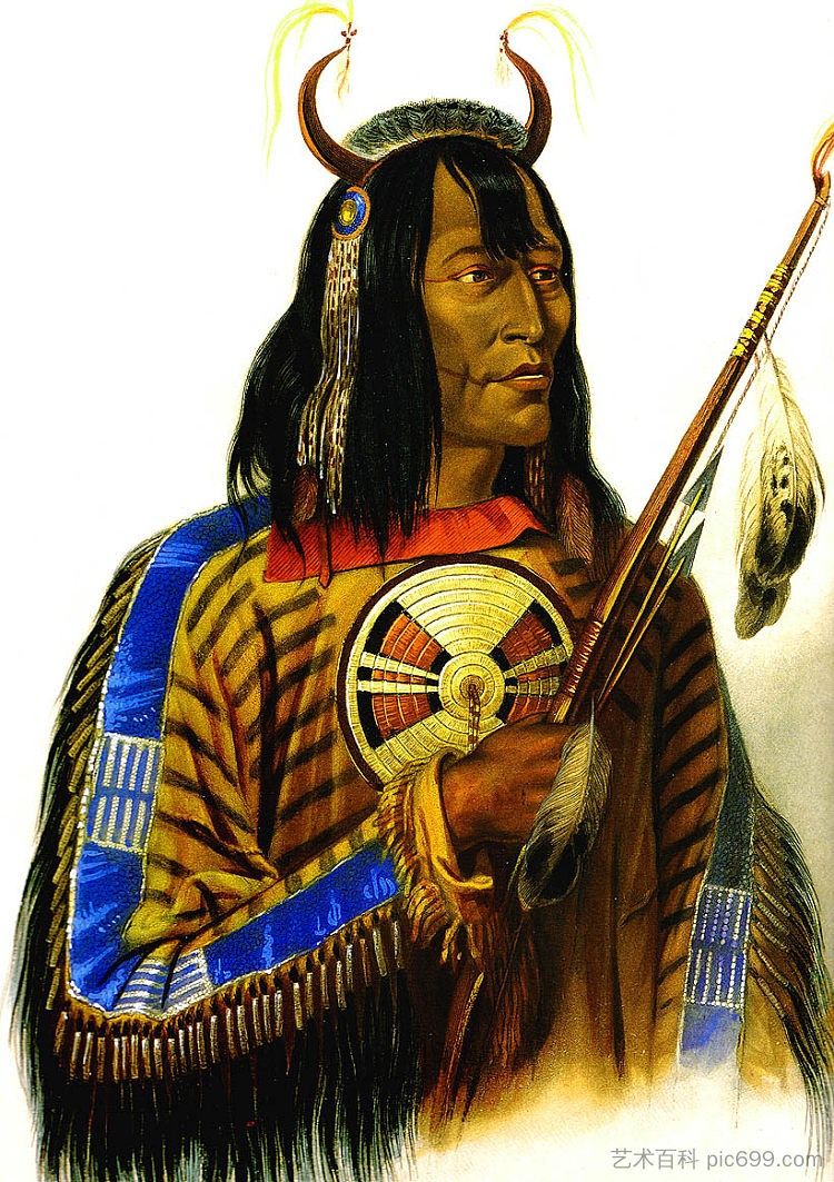 诺阿佩·阿西尼博因印第安人 Noapeh Assiniboin Indian (1833; United States  )，卡尔博德默