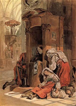 一个意大利女人的自白 Confession of an Italian Woman (1827 – 1830)，卡尔·布留洛夫