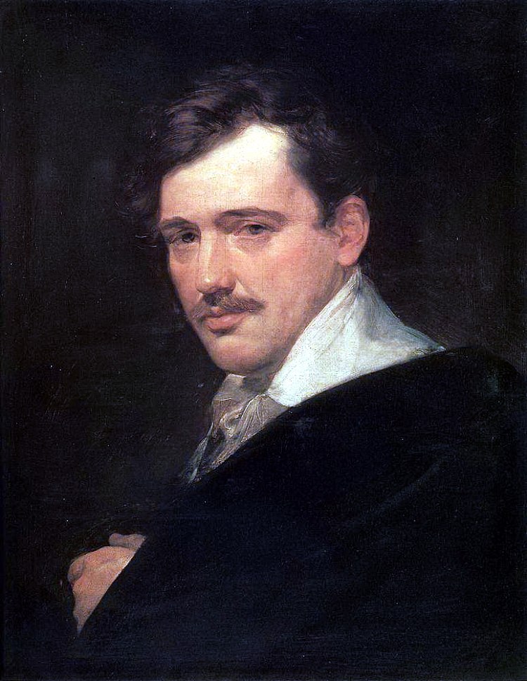 利沃夫的肖像 Portrait of A. N. Lvov (1824)，卡尔·布留洛夫