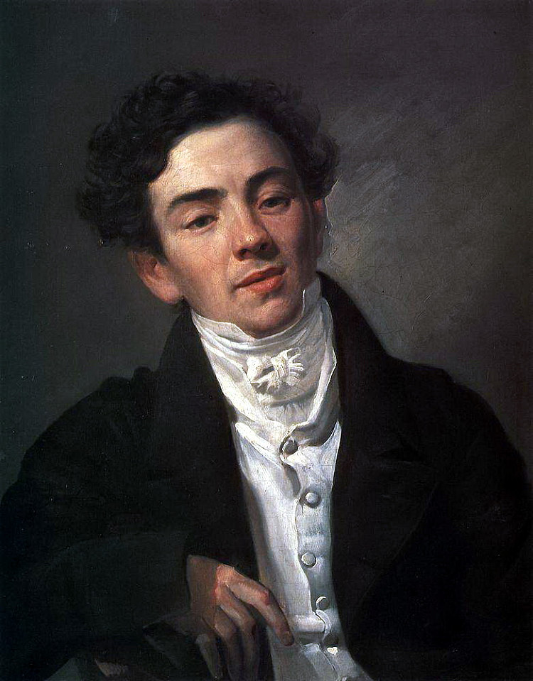 演员 A. N. 拉马扎诺夫的肖像 Portrait of the Actor A. N. Ramazanov (1821)，卡尔·布留洛夫