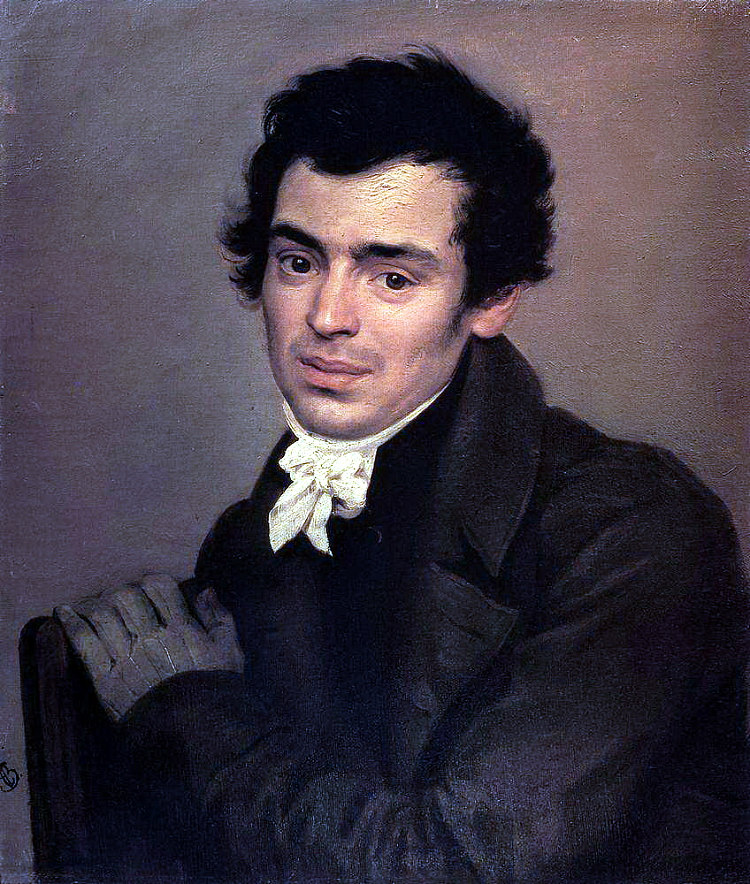建筑师K.A.顿的肖像 Portrait of the Architect K. A. Ton (1823 - 1827),卡尔·布留洛夫