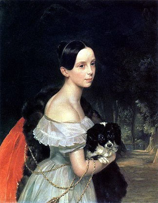 U.M.斯米尔诺娃的肖像 Portrait of U. M. Smirnova (1837 – 1840)，卡尔·布留洛夫