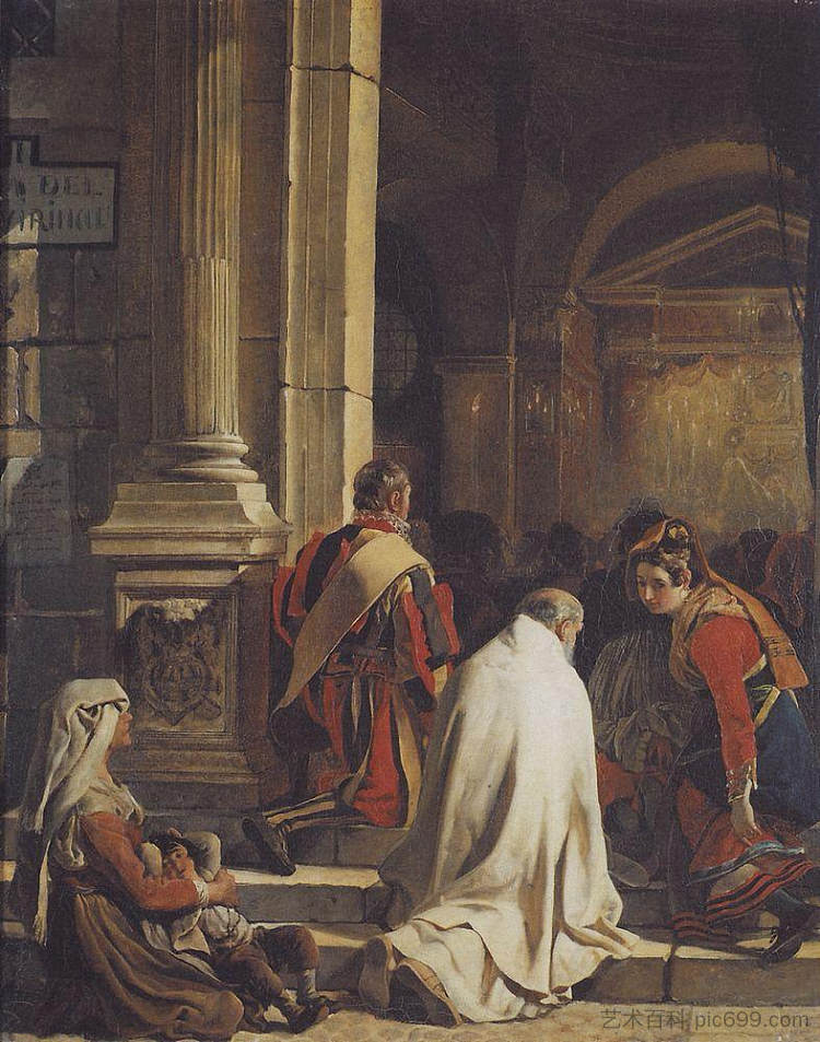 晚 祷 Vespers (1825),卡尔·布留洛夫