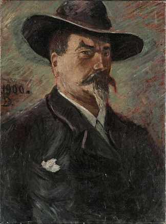 自画像 Self-Portrait (1900)，爱德华·迪里克斯