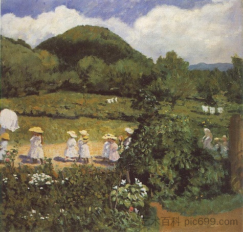 夏季（五月野餐） Summertime (Picnic in May) (1906)，卡罗利·费伦斯齐