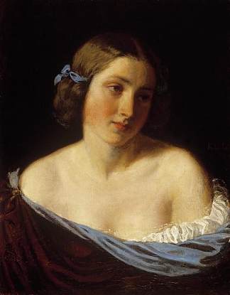 一位年轻女士的肖像 Portrait of a Young Lady，查尔斯·洛茨
