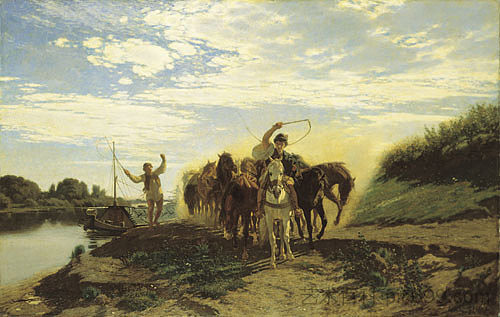 跟踪 Trackers (c.1875)，查尔斯·洛茨