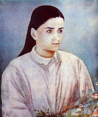 奥利亚·比洛库尔的肖像 Portrait of Olya Bilokur (1928)，卡特尼亚比洛克