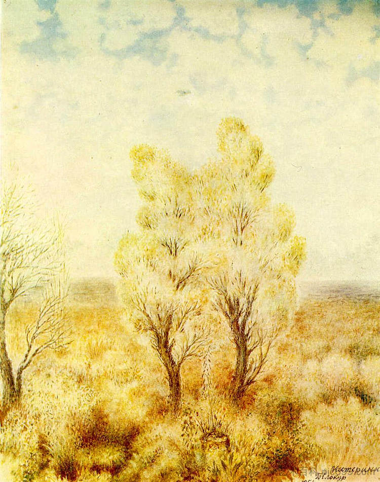 九月在大坝上的博赫达尼夫卡村 September in the Bohdanivka village on the dam (1956),卡特尼亚比洛克