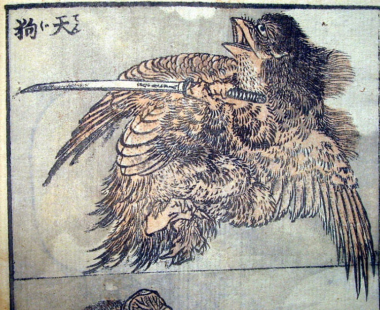 天狗的绘图 Drawing of a tengu，葛饰北斋