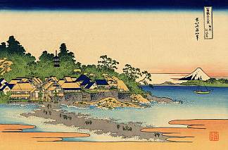 相模省的江之岛 Enoshima in the Sagami province，葛饰北斋