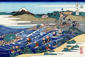 东海道金谷的富士山 The Fuji from Kanaya on the Tokaido，葛饰北斋