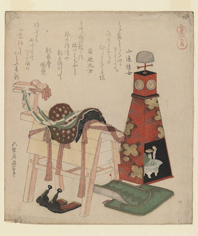 木马 Wooden Horse (c.1822)，葛饰北斋