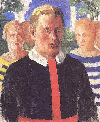 一个男人的肖像 Portrait of a Man (1933)，卡西米尔·马列维奇