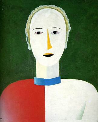 一个女人的肖像 Portrait of a Woman (c.1932)，卡西米尔·马列维奇