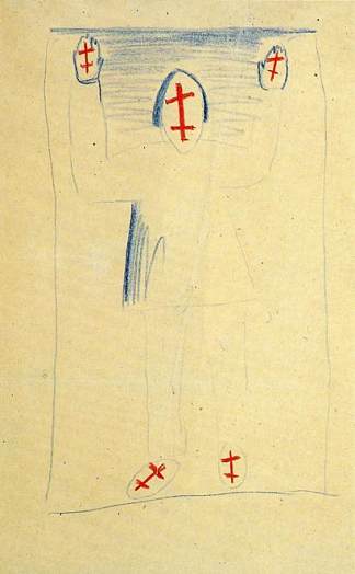 站立的人物 Standing Figure (1927)，卡西米尔·马列维奇