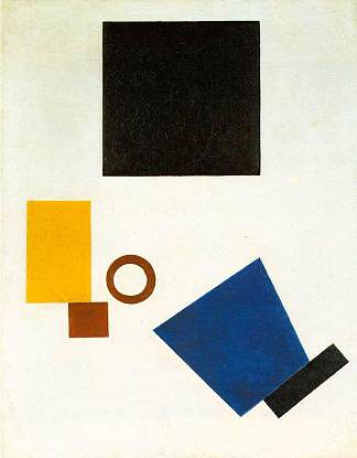 至上主义。二维自画像 Suprematism. Self Portrait in two dimensions (1915)，卡西米尔·马列维奇