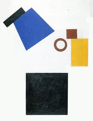 至上主义。二维自画像 Suprematism. Two Dimensional Self Portrait (1915)，卡西米尔·马列维奇