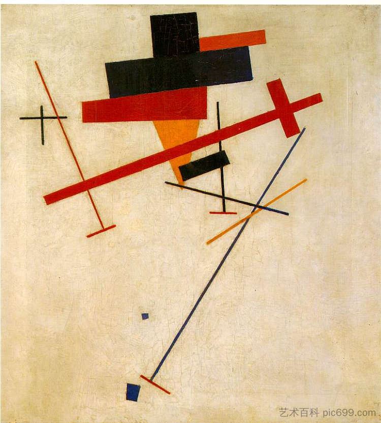 至上主义绘画 Suprematist Painting (1916)，卡西米尔·马列维奇