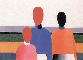 三个女人形象 Three Woman Figures (1930)，卡西米尔·马列维奇