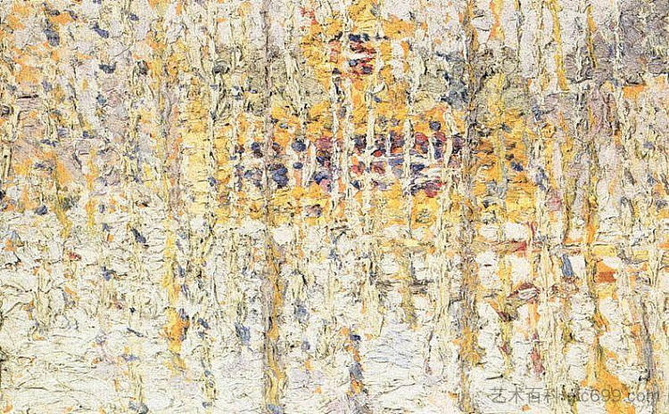 冬季景观 Winter Landscape (1906)，卡西米尔·马列维奇