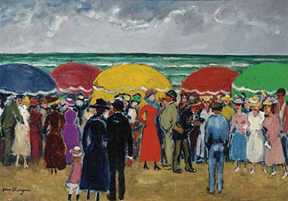 周日在海滩 Dimanche à la Plage (1900)，凯斯·凡·东根