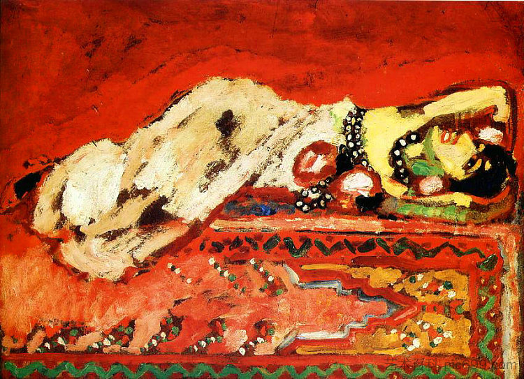 斜倚的奥达利斯克 Odalisque couchée (1909)，凯斯·凡·东根