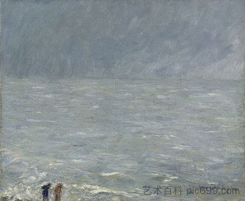 特鲁维尔，大海 Trouville, la mer (1904)，凯斯·凡·东根