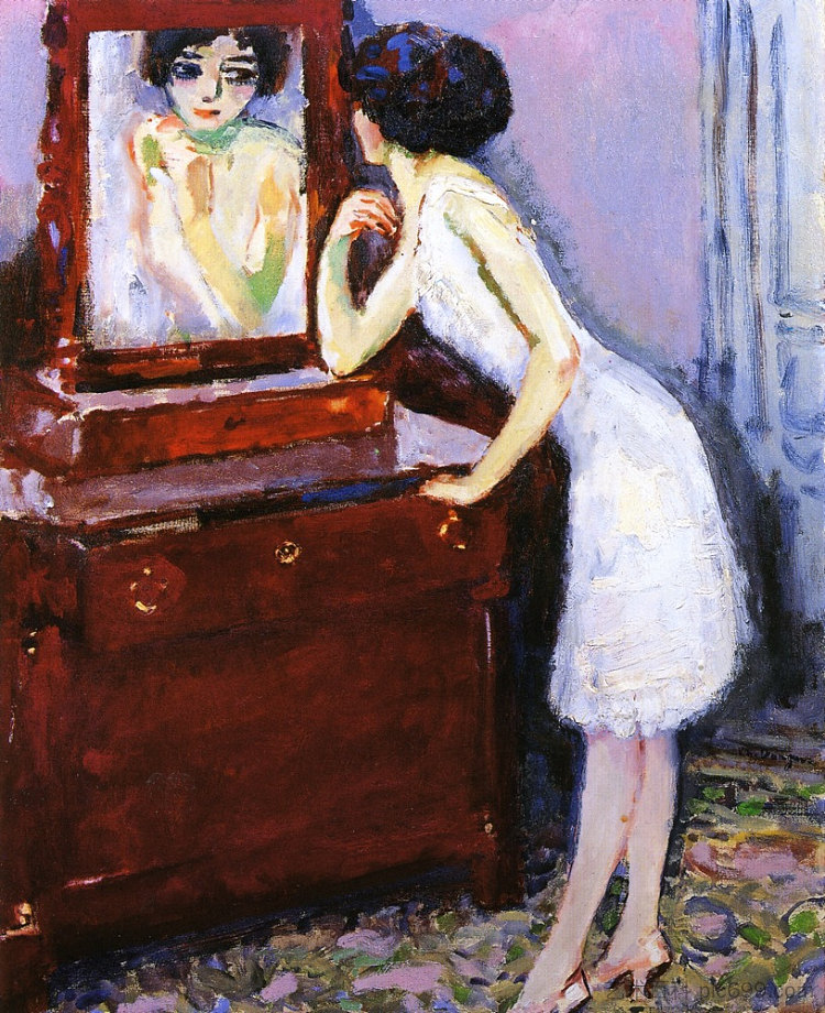 镜子前的女人 Woman before a mirror (1908)，凯斯·凡·东根