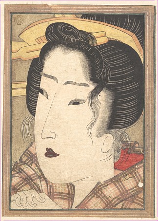 美女之首 Head of a Beauty (1825)，溪斋英泉