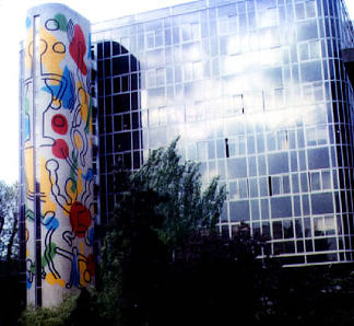 巴黎壁画 Paris Mural (1987)，基思·哈林