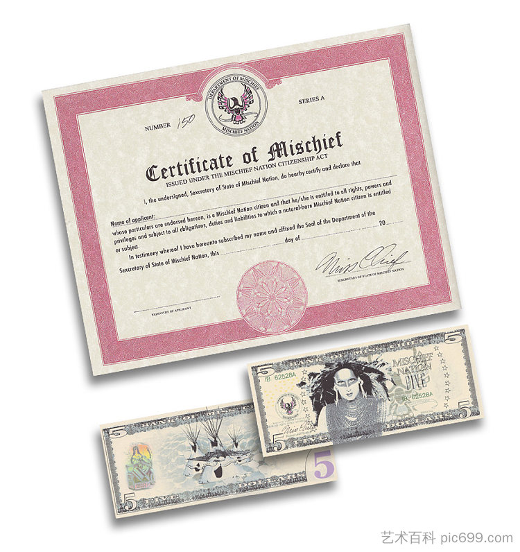 恶作剧国家证书 Certificate of Mischief Nation (2013),肯特·蒙克曼