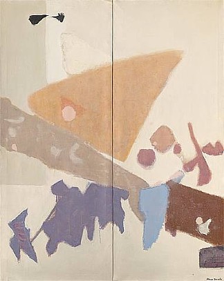 屏幕 I（双联画） Screen I (diptych) (1955)，高田贤三冈田