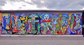 东边画廊，柏林墙 East Side Gallery, Berlin Wall (2009; Berlin,Germany                     )，金普里苏