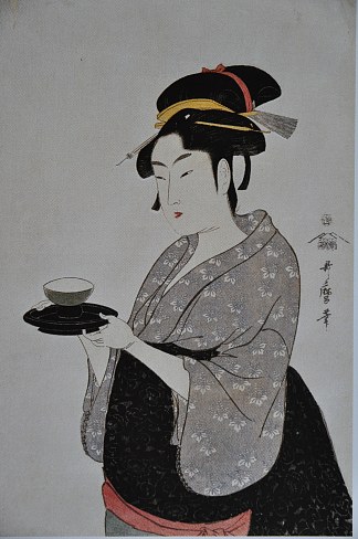 冲田七岩屋的肖像 Portrait of Naniwaya Okita (1793)，喜多川歌麿